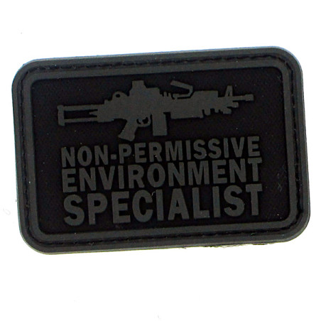 Patch pvc non permissive environnement specialist noir