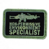 Patch pvc non permissive environnement specialist fond noir