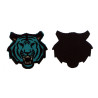 patch tissu tigre bleu