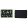 Patch PVC Isaf fond noir olive