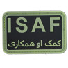 Patch PVC Isaf fond noir olive