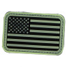 Patch USA fond noir olive