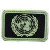Patch pvc ONU-UN fond noir olive