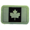 Patch Canada fond noir olive