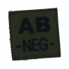 Patch TISSU groupe sanguin AB- olive