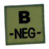 Patch TISSU groupe sanguin B- beige