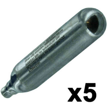 5 cartouches CO2 12g universelles pack sparclettes pressurisées