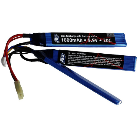 Battery, 9,9V 1000 mAh, LI-FE, sticks