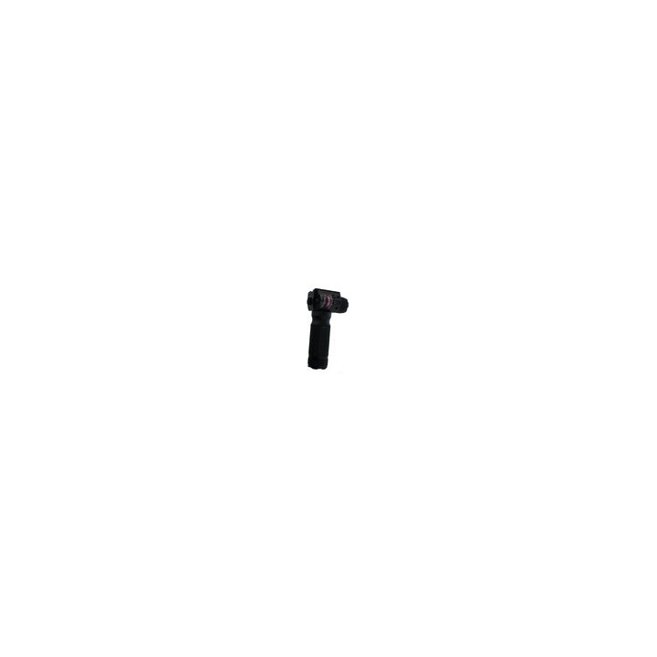 Tactical Grip with Flashlight & Red Laser