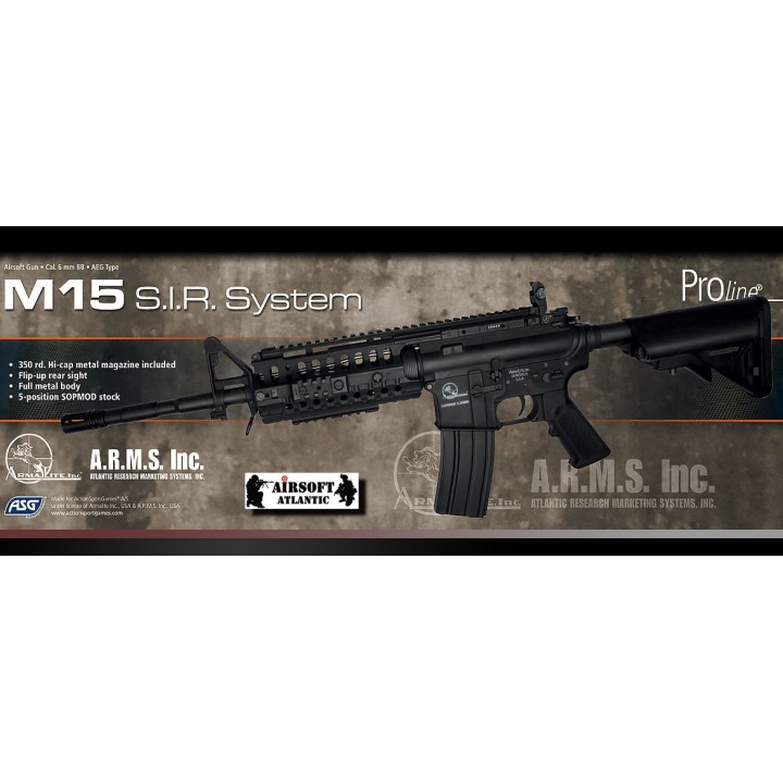 Airsoftrifle PL M15 ARMALITE with ARMS S.I.R.