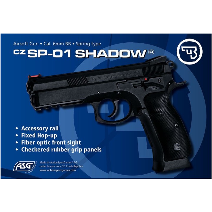 Airsoftpistol, spring, SP-01 SHADOW