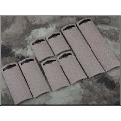 ERGO Diamond Plate Rail Cover Set - Dark Earth (8-Pack) [Black Eagle Corporation]