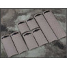 ERGO Diamond Plate Rail Cover Set - Dark Earth (8-Pack) [Black Eagle Corporation]