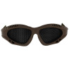 Airsoft O Style No Fog Metal Mesh Goggle Glasses Tan