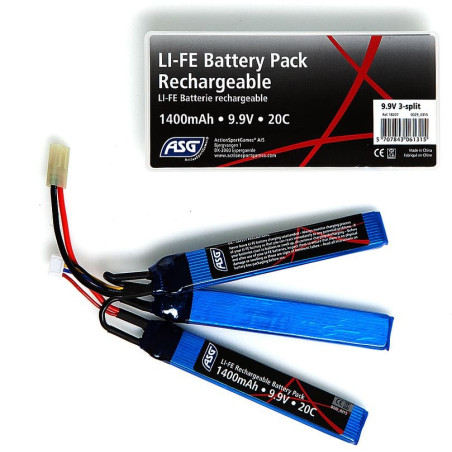 9,9V Battery, 1400 mAh, LI-FE, sticks