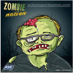 Cible de tir zombie format carré 14x14 airgun