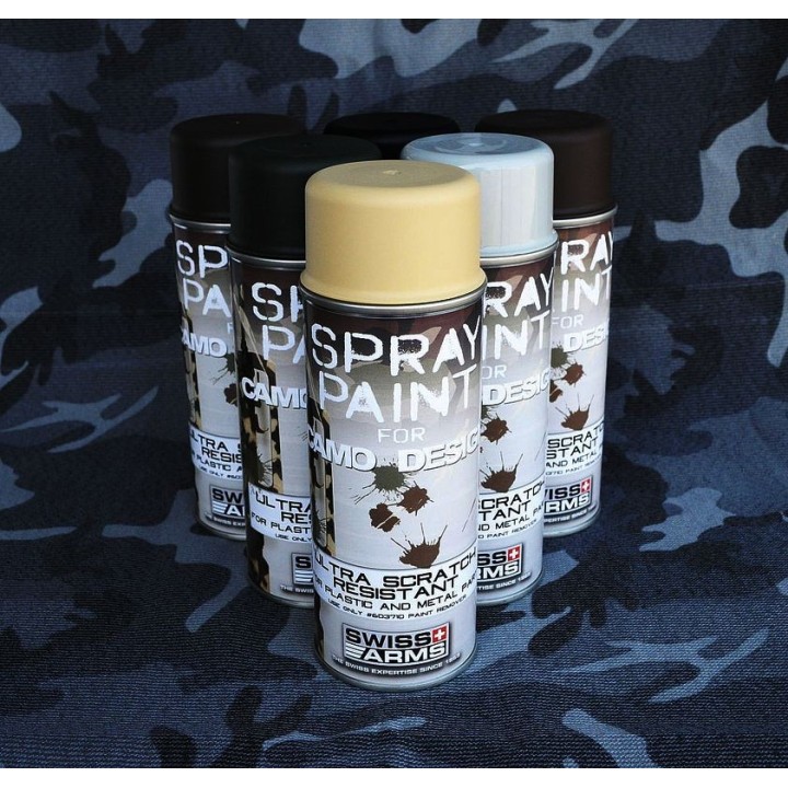 Peinture 400ml Kaki Fonce pour repliques en metal et plastique...