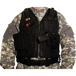 Veste SWISS ARMS Tactique BT-4 noir Cybergun