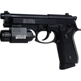 SWISS ARMS P92 Co2 metal 4,5mm culasse mobile 21BB's