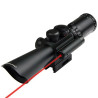 3.5-10x40 Rifle Scope With Red Laser Light SPIKE [Black Eagle Corporation]