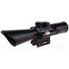 3.5-10x40 Rifle Scope With Red Laser Light SPIKE [Black Eagle Corporation]