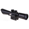 3.5-10x40 Rifle Scope With Red Laser Light SPIKE [Black Eagle Corporation]