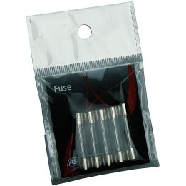 Fusible 25 Amp. tube en verre 5 pcs.