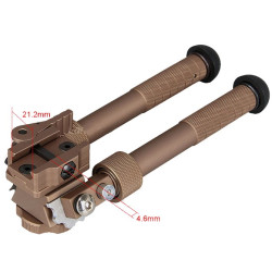 Bipied aluminium léger pour une meilleure précision tir airsoft