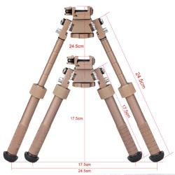 bipied ajustable réglage en hauteur