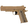COLT M45A1 CO2 Tan culasse metal fixe 6mm 15bb's