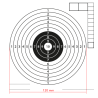 Airgun mark 160P white center 100pcs
