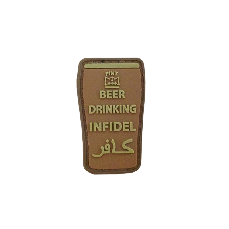 Patch Beer Drinking Infidel, tan