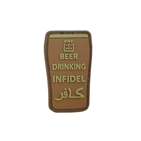 Patch Beer Drinking Infidel, tan