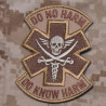 PATCH DO NO HARM DO KNOW HARM NOIR/GRIS