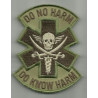 PATCH DO NO HARM DO KNOW HARM NOIR/GRIS