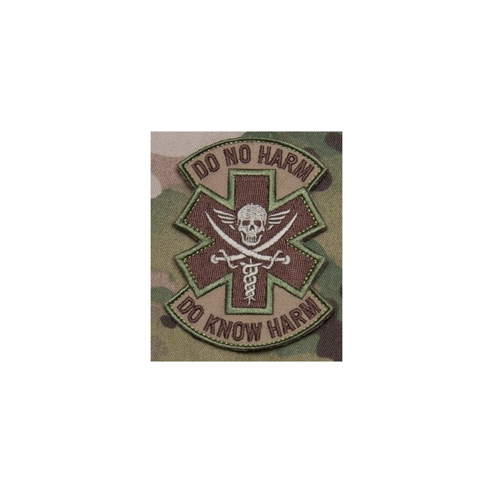 PATCH DO NO HARM DO KNOW HARM NOIR/GRIS