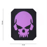 Patch 3D PVC Pirate Skull pink
