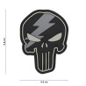 Patch 3D PVC Punisher thunder grey