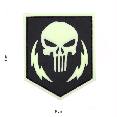 Patch 3D PVC Punisher thunder