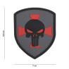 Patch 3D PVC Shield grey