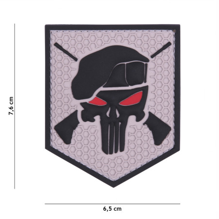 Patch 3D PVC Commando grey