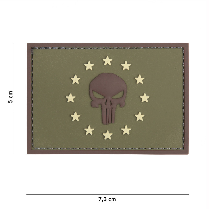 Patch 3D PVC Punisher sight EU green