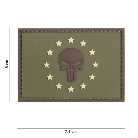 Patch 3D PVC Punisher sight EU green