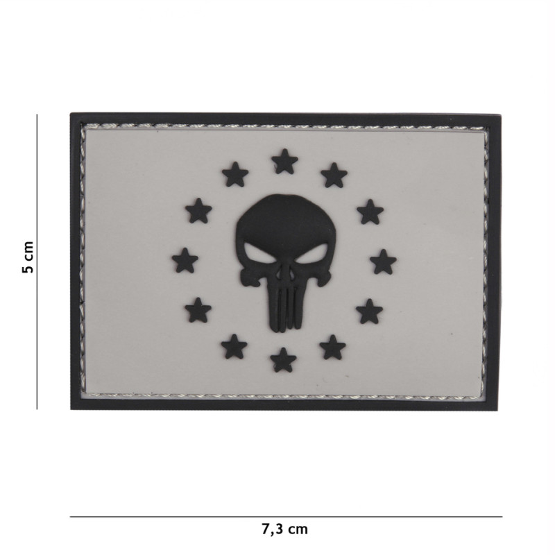 Patch 3D PVC Punisher sight EU grey