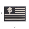 Patch 3D PVC Punisher sight USA grey