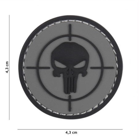 Patch 3D PVC Punisher sight grey