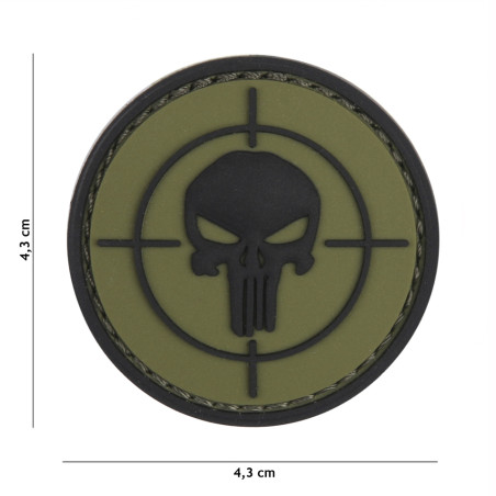 Patch 3D PVC Punisher sight green