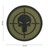 Patch 3D PVC Punisher sight green
