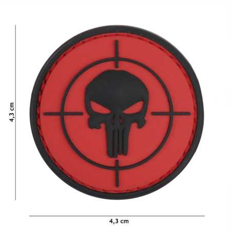 Patch 3D PVC Punisher sight red