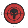 Patch 3D PVC Punisher sight red